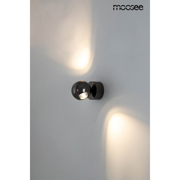 Lampa ścienna EOS czarny chrom - Moosee